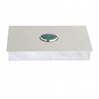 Munka Sweden Skrin med malakit sten på locket, rektangulär