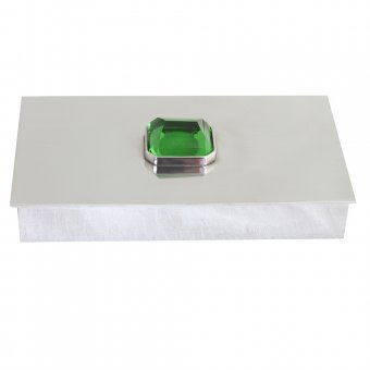 Munka Sweden Skrin med stor grön sten på locket, rektangulär