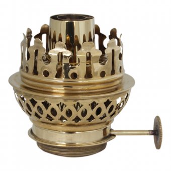 Brännare till olje och fotogenlampa Polerad Mässing