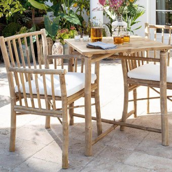 NorthbyNorth Caféset i Hållbar Bambu Utomhus