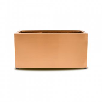 Artic Line Planteringslåda/kruka square Large 77cm Rostfritt stål Kopparfärg