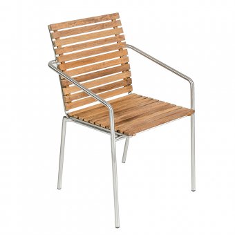 Como Stapelbar Karmstol i Teak