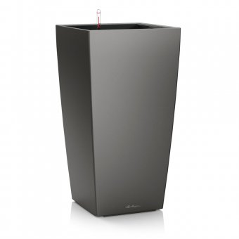 Lechuza Cubico 40 Premium Självbevattningskruka Grafitgrå