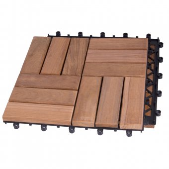 Teaktrall Deltaplattan 30x30 Typ B