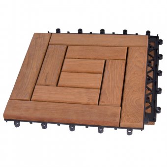 Teaktrall Deltaplattan 30x30 Typ C