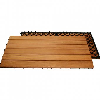 Teaktrall Deltaplattan 30x60 Typ D Vänster varuprov 1 platta