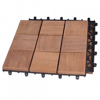 Teaktrall Deltaplattan 30x30 Typ H