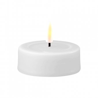 Deluxe Homeart dimbara stora vita Värmeljus XL LED-ljus 2-pack med Real Flame 3D-låga. Bra pris - Balkongshoppen