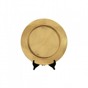 Gusums Messing Kuverttallrik i mässing, hamrad