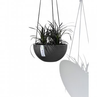 Ecopots Bryssel Ampel Ø27x13cm i Återvunnen Plast