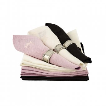 Munka Sweden Linneservett med Munka logga, benvit