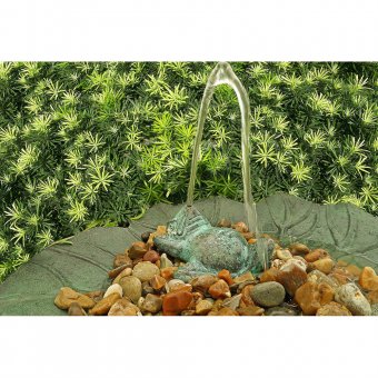 Mr Fredrik Fontänpaket Groda 12cm i brons med pump och slang