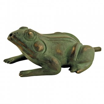 Mr Fredrik Fontängroda sittande 10 cm grön