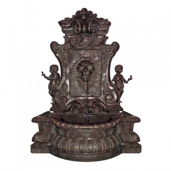 Mr Fredrik Väggfontän med lejon och keruber 125cm