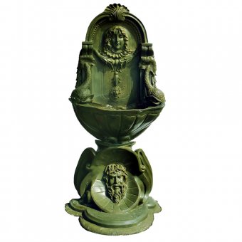 Mr Fredrik Fontän vägg med stöd