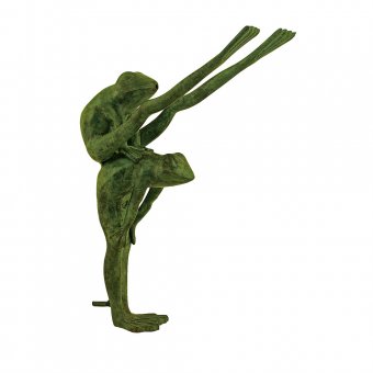 Mr Fredrik Fontän bockhoppande grodor höjd 35 cm