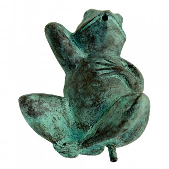 Mr Fredrik Fontän groda liggande på rygg 15cm