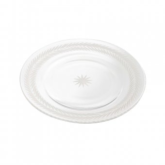 Munka Sweden Lagerkrans, handgraverad assiett i glas