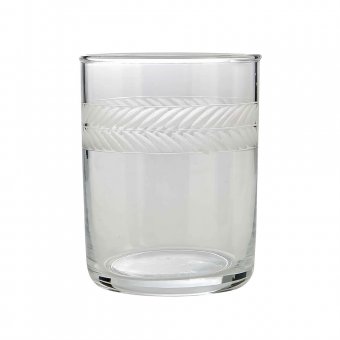 Munka Sweden Lagerkrans, handgraverat whiskey/öl/grogg glas