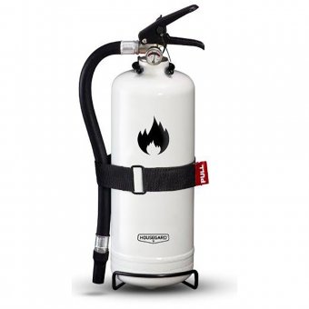 Pulversläckare i vitt eller svart, 2kg