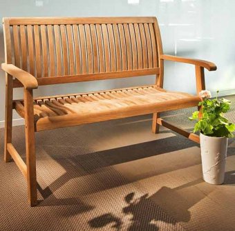 Teaksoffa, 2-sits eller 3-sitssoffa