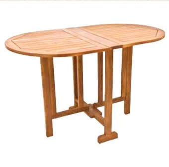 Ovalt klaffbord, acacia