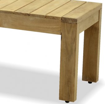 Raya teakgrupp, bord med 2st bänkar