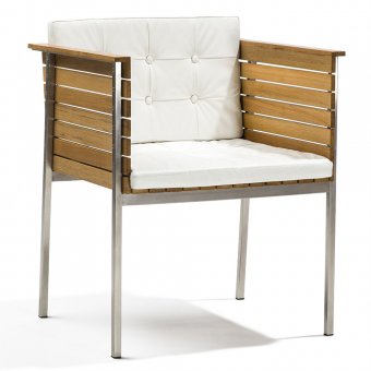 Häringe Karmstol Borstad Stål/Teak