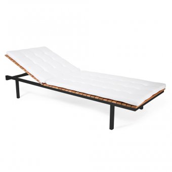 Häringe Solbädd Svart Stål/Teak