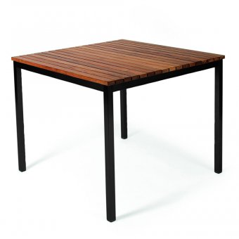 Häringe Matbord Small Svart Stål/Teak