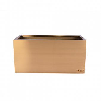 Artic Line Planteringslåda/kruka square Large 77cm Rostfritt stål Mässingsfärgad