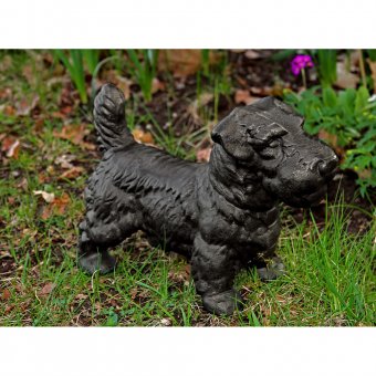 Mr Fredrik Skulptur Hund Svart 34 cm
