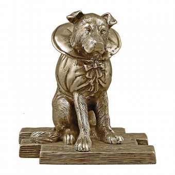 Gusums Messing Hund, 11 cm