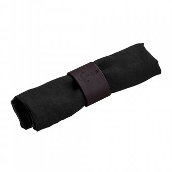 Oscar Borgström Servettring i läder med ankarmotiv