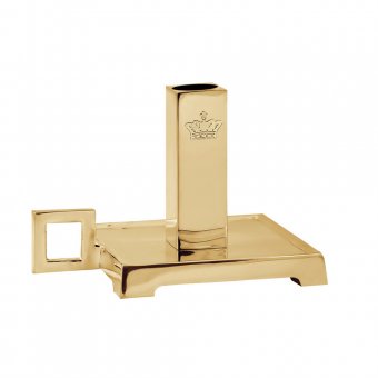 Gusums Messing Nattljusstake, krona, bård, mässing