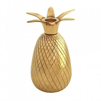Gusums Messing Ljusstake, ananas, 14,4 cm, mässing