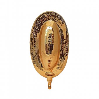 Gusums Messing Vägglampett, hamrad mässingsplåt