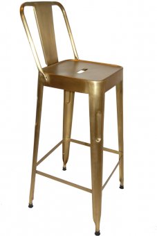 Trademark Living Barstol i Antikmässing