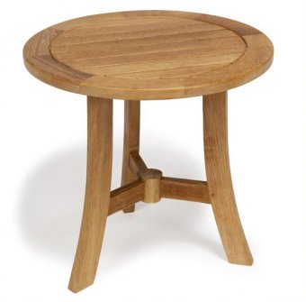 Runt teakbord ø 70cm