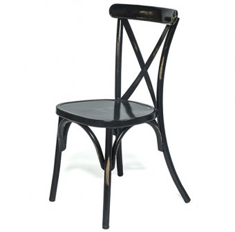 Boulogne stol i vintage svart, eller vitt