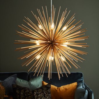 Markslöjd Soleil Taklampa/Pendel Guld 12L 72cm