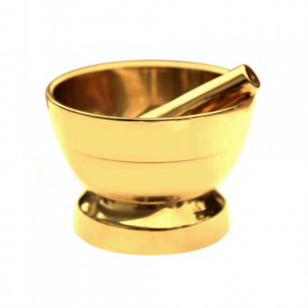 Gusums Messing Kryddmortel i mässing, 4,4 x 5 cm