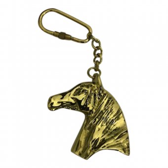 Gusums Messing Nyckelring Form Av Hästhuvud