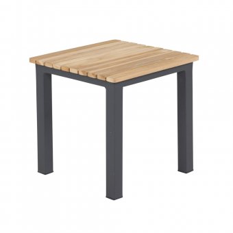 Mexico Sidobord Teak/Aluminium 40x40cm