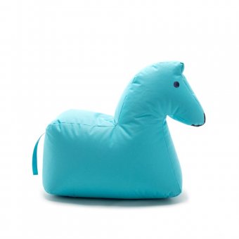 Sitting Bull Happy Zoo Lotte Sittpuff Ljusblå Häst
