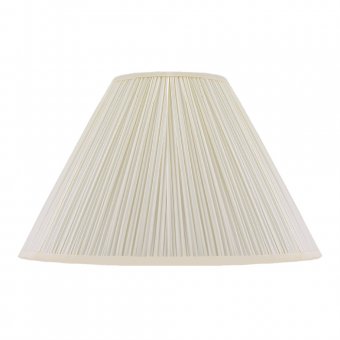 Mr Fredrik Lampskärm, rund, 35 cm, vit, polyester