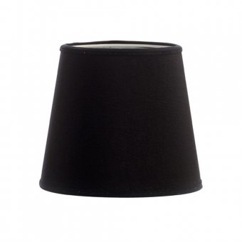 Mr Fredrik Lampskärm i svart chintz,17 cm