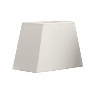 Mr Fredrik Lampskärm i benvitt linne, rektangul