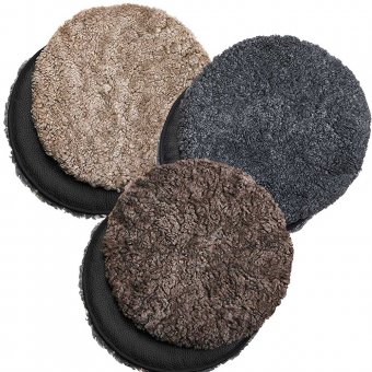 Mozzie, runda fårskinnsdynor