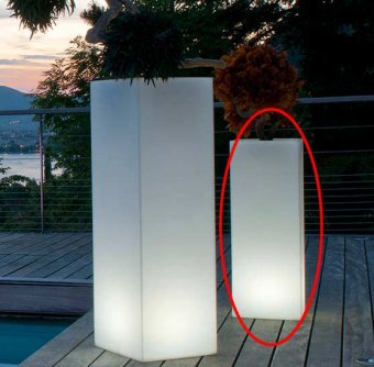 Mambo lysande LED-kruka i 3 stl, trådlös